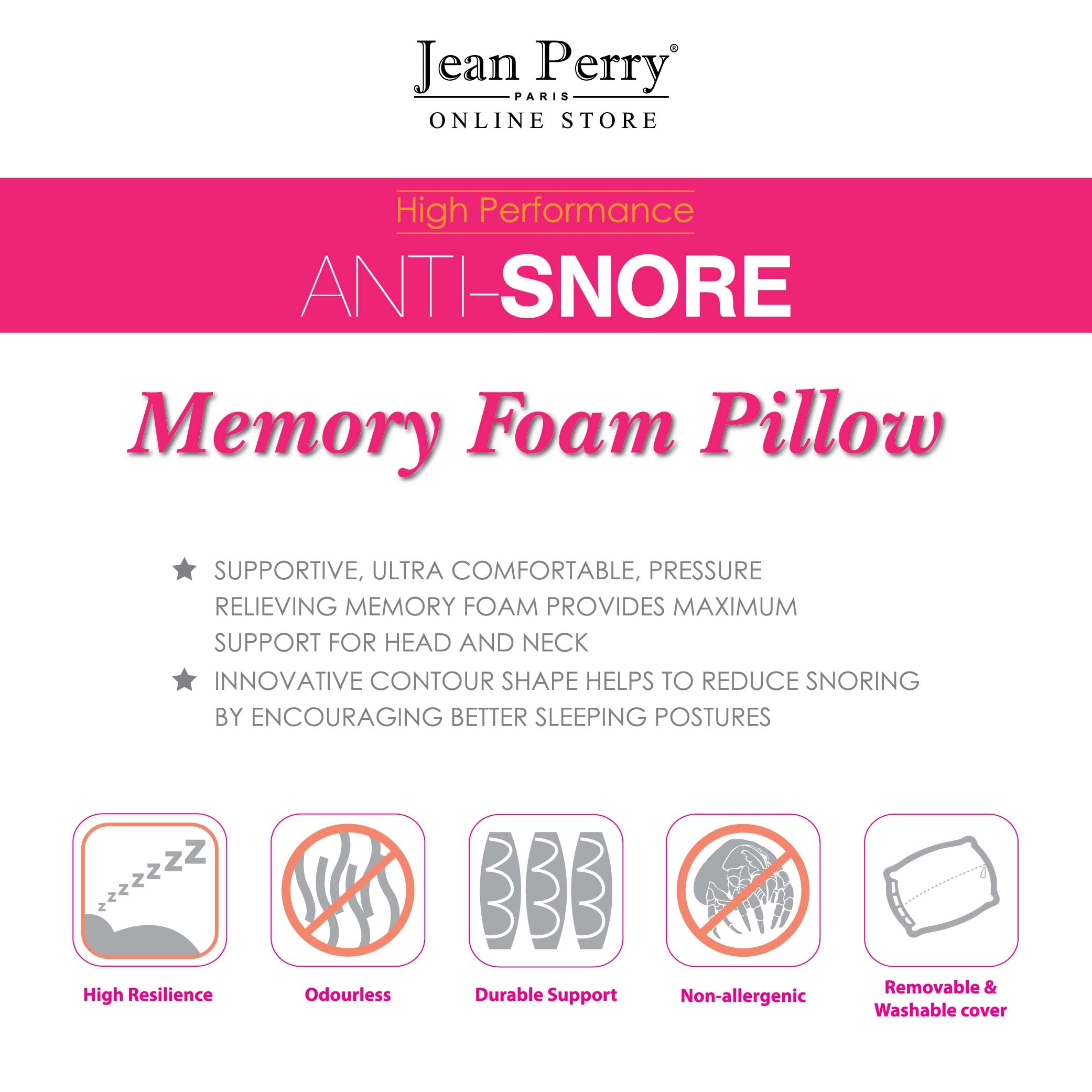 Ann taylor 2025 anti snore pillow