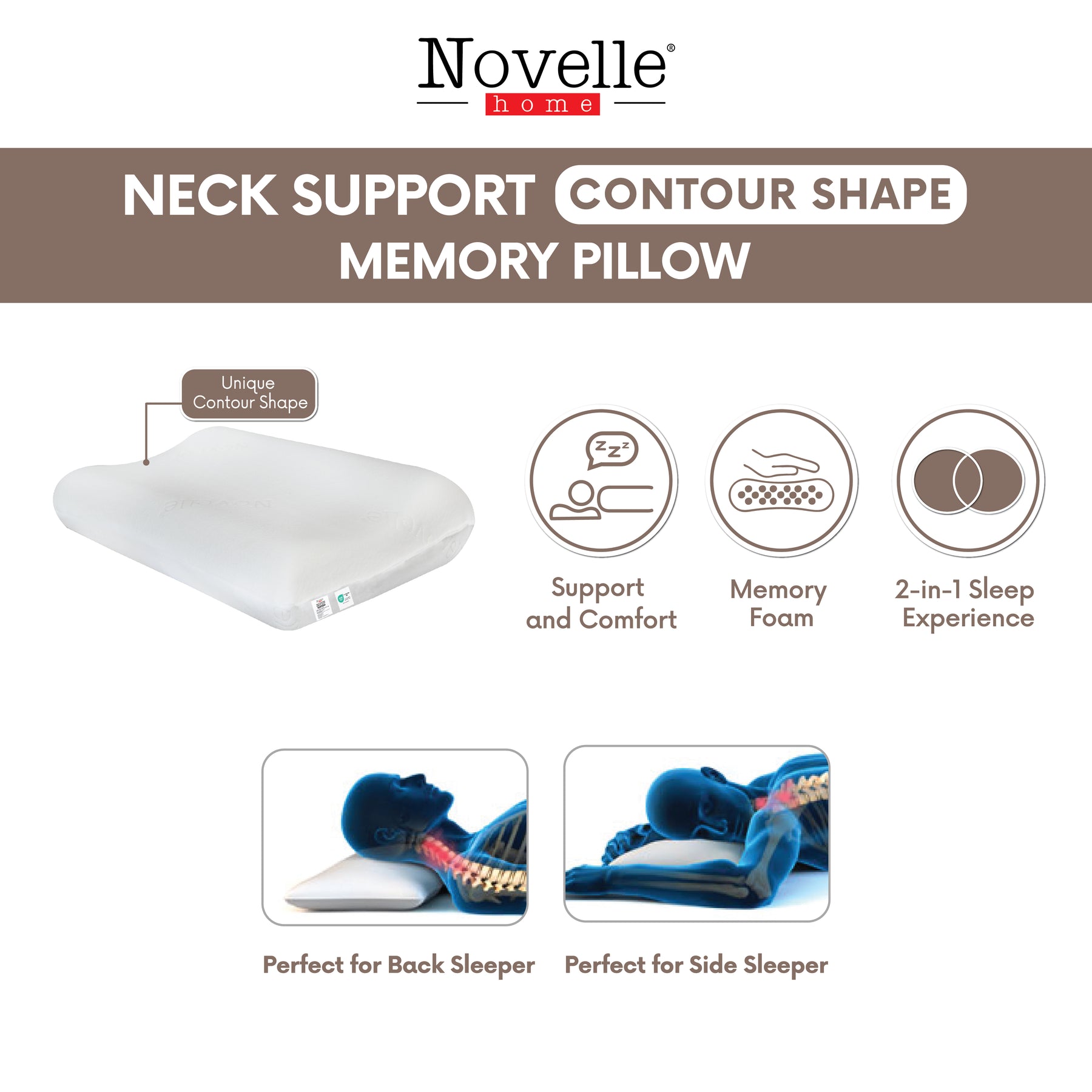 Novelle shop memory pillow