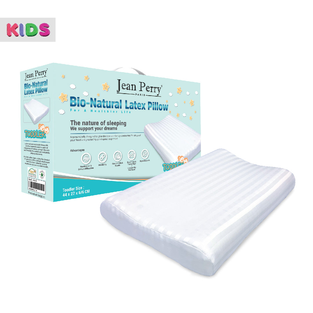 Jean Perry Bio-Natural Latex Toddle Pillow - [100% Natural Latex]