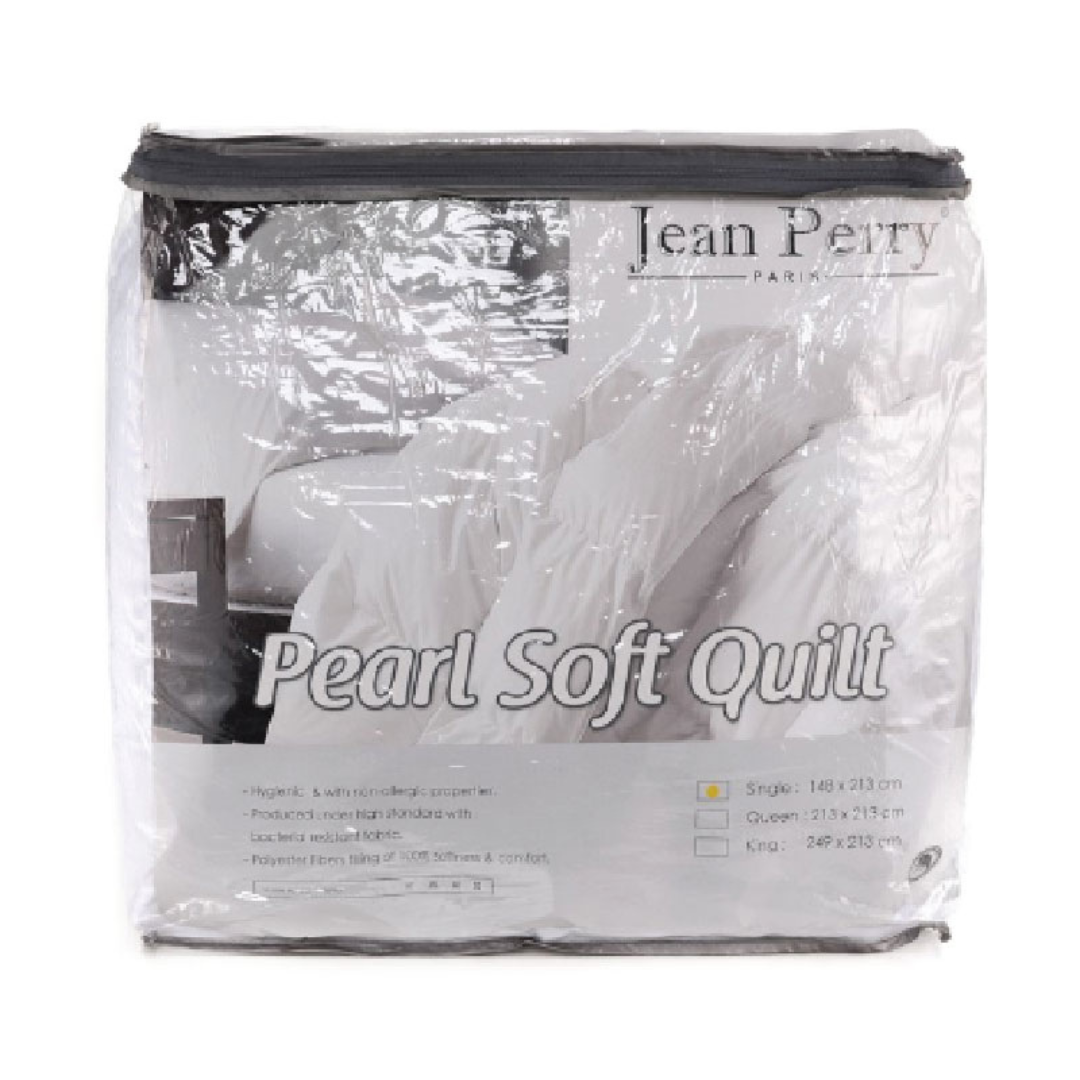 Jean Perry Pearl Soft White Quilt
