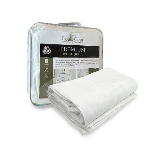 Louis Casa Premium Wool White Quilt