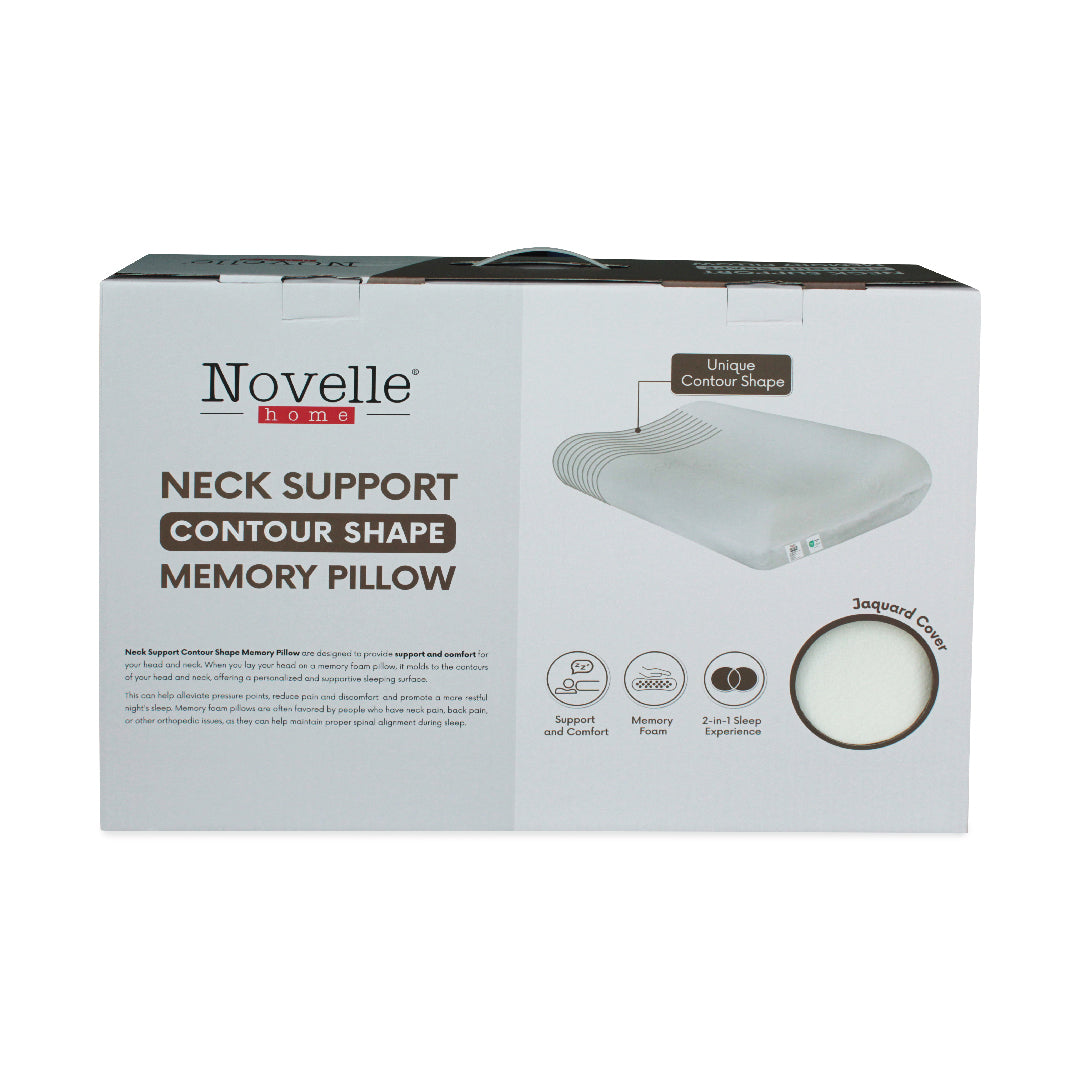 Novelle Neck Support Contour Shape Memory Pillow