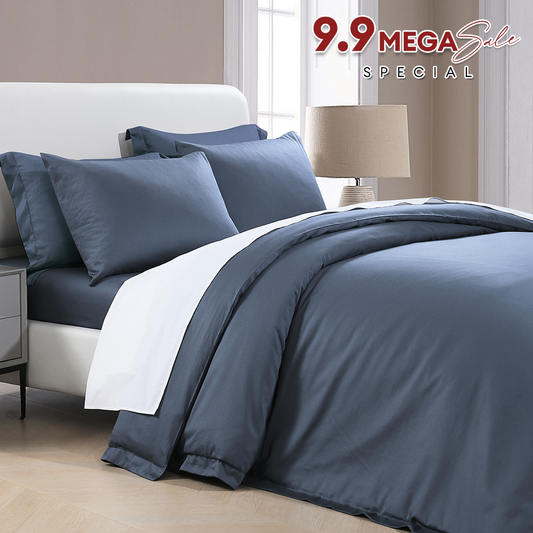 Jean Perry  100% Combed Cotton Sateen Colorie Fitted Bedsheet Set - 860TC