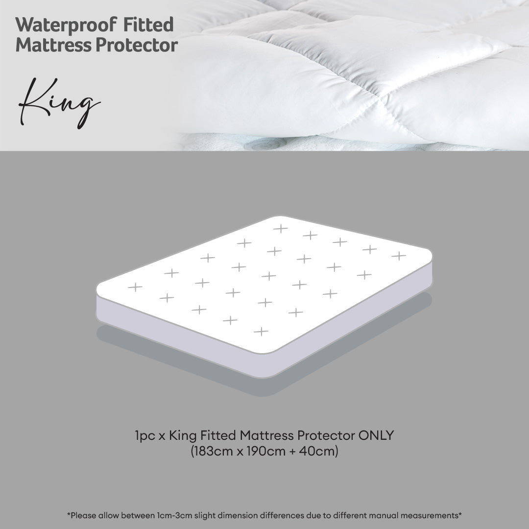 Ann Taylor Bamboo Series Waterproof Fitted Mattress Protector