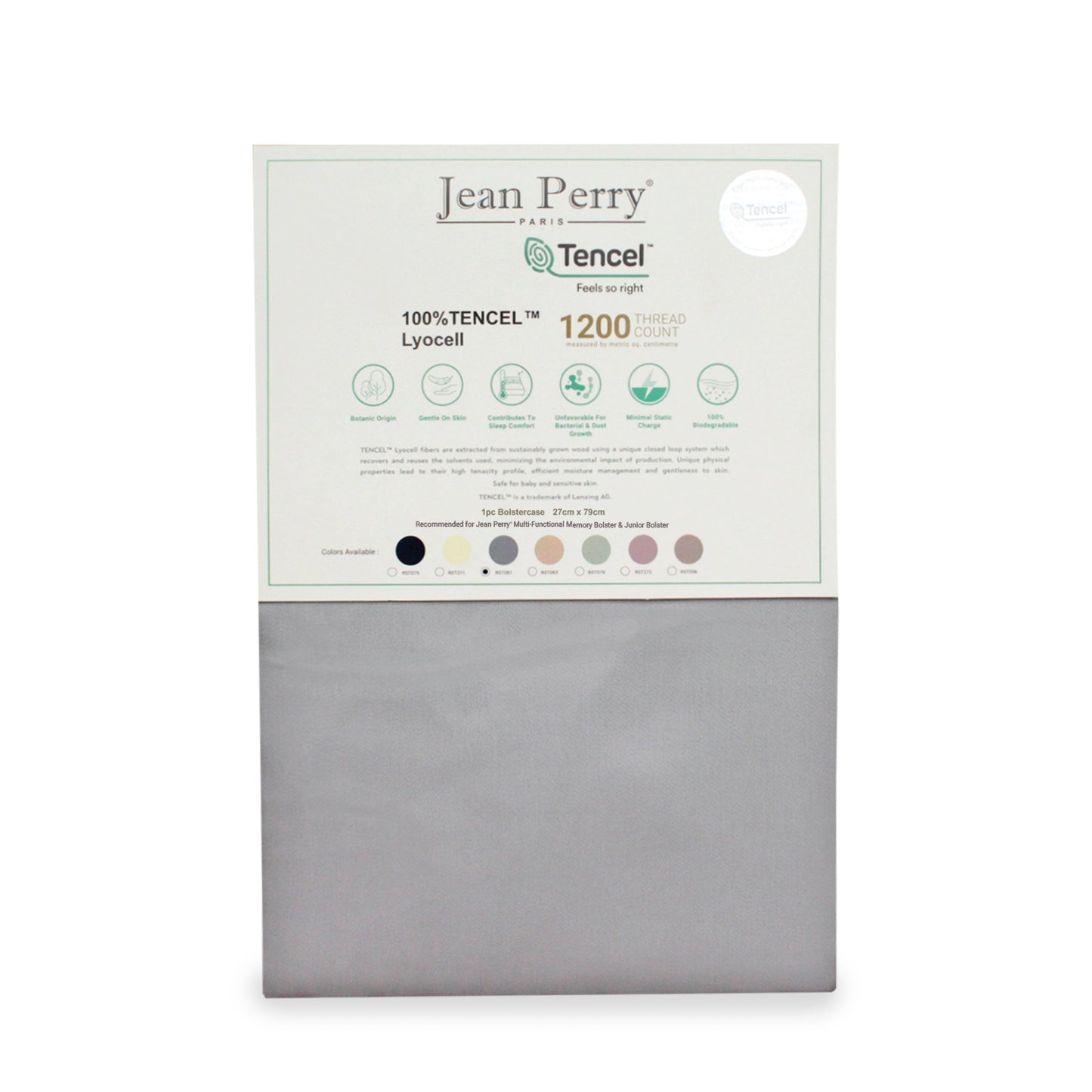 Jean Perry TENCEL™ 1pc Junior Bolster Case (KID'S size) -  1200TC