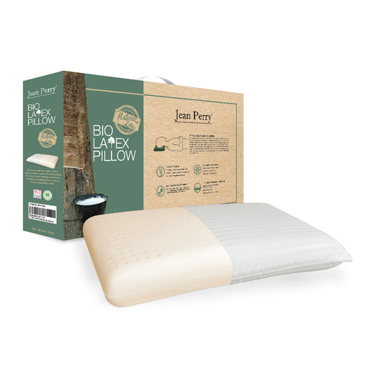 Jean Perry Bio-Latex Back Sleeper Pillow - [100% High Quality Malaysia Natural Latex]