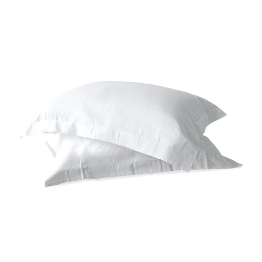 Jean Perry Hotel Series Luxury White 2pcs Pillow Case - 100% Combed Cotton Sateen