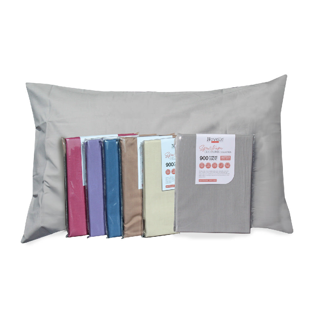 Novelle Cotton Non-Iron Spectrum Colours 2 pcs Pillow Case - 900TC