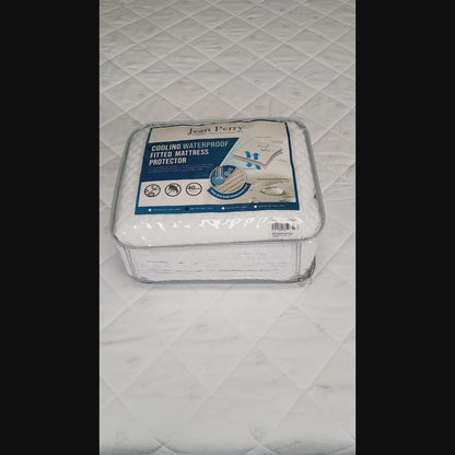 Jean Perry Cooling Waterproof Fitted Mattress Protector - 40cm